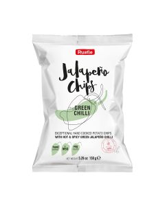 Rustle Snacks - Jalapeno Chips - 12 x 150g