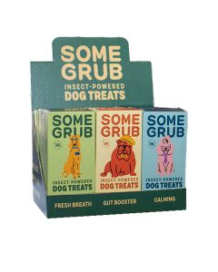Some Grub - Insect Powered Dog Treats in CDU (5 x 75g Calming, 5 x 75g Gut Booster, 5 x 75g Fresh Breath) - 15 x 75g