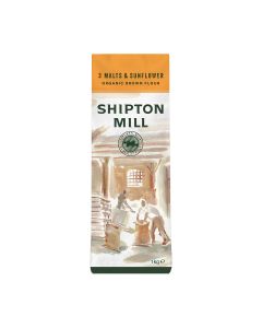 Shipton Mill - 3 Malts & Sunflower Organic Brown Flour - 6 x 1kg