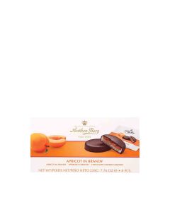 Anthon Berg  - Apricot in Brandy Marzipan and Dark Chocolate - 12 x 220g
