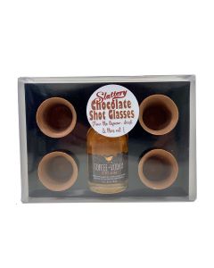 Slattery - Box of 4 Chocolate Cups & Toffee Vodka - 12 x 240g