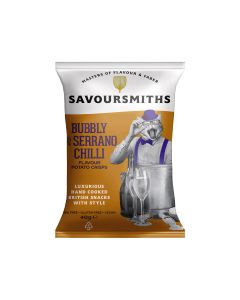 Savoursmiths - Bubbly & Serrano Chilli Flavour Potato Crisps - 12 x 150g