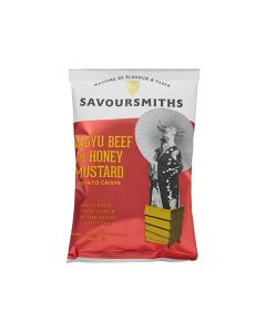Savoursmiths - Vegan Wagyu Beef & Honey Mustard Flavour Potato Crisps - 24 x 40g