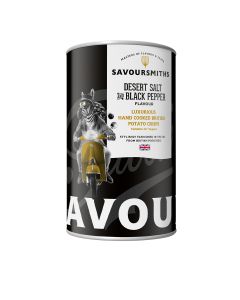 Savoursmiths - Desert Salt and Black Pepper Flavour Potato Crisps in Tin - 12 x 100g