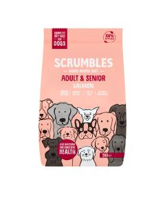 Scrumbles - Complete Dry Dog Food for Adult & Senior -  Salmon - 4 x 2kg