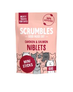 Scrumbles - Meaty Reward Treats for Cats (Salmon Niblets) - 12 x 50g