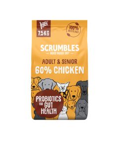 Scrumbles - Dog Dry Adult & Seniors (Chicken) - 1 x 7500g