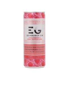 Edinburgh Gin - Strawberry & Pink Peppercorn Can 5% Abv - 12 x 250ml