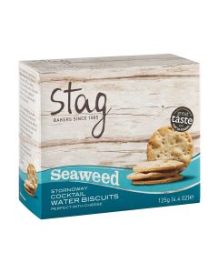 Stag Bakeries - Cocktail Water Biscuits with Seaweed - 12 x 100g