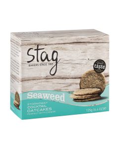 Stag Bakeries - Cocktail Oatcakes with Seaweed - 12 x 125g
