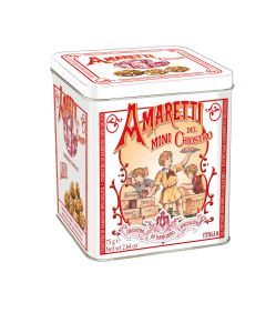 Chiostro di Saronno - Cube Tin of Classic Crunchy Amarettini - 12 x 75g