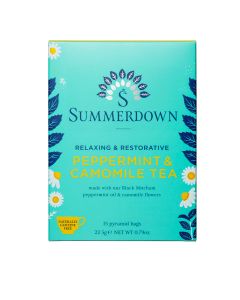 Summerdown - English Peppermint and Camomile Tea - 8 x 22.5g