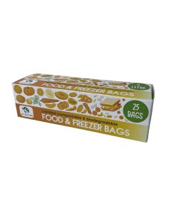 Eco Green Living - 4 litre food and freezer bags - 18 rolls x 25 bags