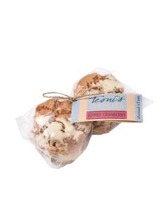Teonis - White Chocolate Dipped Cranberry Cookies - 12 x 307g