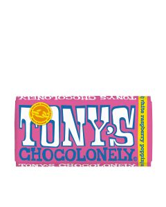 Tony's Chocolonely - White Chocolate Raspberry with Popping Candy - 15 x 180g