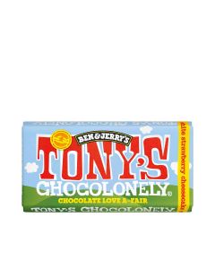 Tony's Chocolonely - Ben & Jerrys White Chocolate Strawberry Cheesecake - 15 x 180g