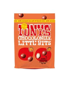 Tony's Chocolonely - Milk Chocolate Caramel Sea Salt & Biscuit Bits Mix - 8 x 100g