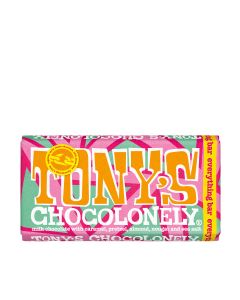Tony's Chocolonely - Milk Chocolate Caramel, Almond, Pretzel & Sea Salt (Everything Bar) - 15 x 180g