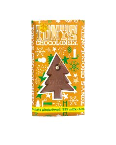 Tony's Chocolonely - Fairtrade Gingerbread Milk Chocolate Bar - 15 x 185g