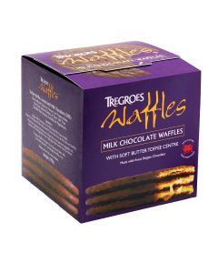 Tregroes Waffles - Milk Chocolate Coated Butter Toffee Waffles - 6 x 270g