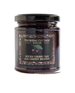 Thursday Cottage - Deluxe Spiced Cherry Jam with Cherry Brandy - 6 x 210g