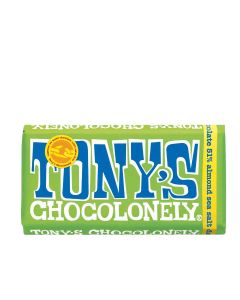 Tony's Chocolonely - Dark Chocolate, Almonds & Sea Salt - 15 x 180g