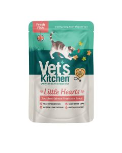 Vet's Kitchen - Little Hearts Salmon and Trout Cat Treats - 8 x 60g