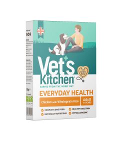 Vet's Kitchen - Wet Dog Food Everyday Health Chicken with Wholegrain Rice - 10 x 395g
