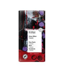 Vivani - Organic & Fairtrade Dark with Cassis Filling Chocolate Bar - 10 x 100g