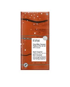 Vivani - Organic & Fairtrade Dark 62% Caramel Chocolate Bar - 10 x 80g
