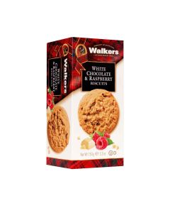 Walkers Shortbread - Carton Raspberry & White Choc Biscuits - 12 x 150g