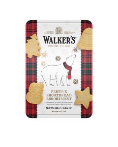 Walkers Shortbread - Polar Bear Festive Shapes Shortbread Tin - 6 x 250g