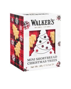 Walkers Shortbread - Christmas Tree Mini Festive Shapes Shortbread Box - 10 x 150g
