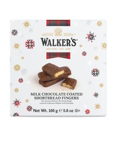 Walkers Shortbread - Milk Chocolate Coated Shortbread Fingers - 12 x 160g