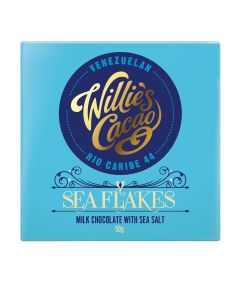 Willie's Cacao - Sea Flake; Milk Chocolate with Sea Salt - 12 x 50g