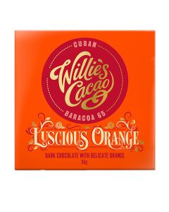 Willie's Cacao - Luscious Orange, Dark Chocolate with Orange - 12 x 50g