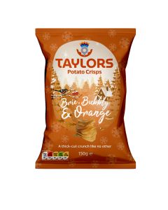 Taylors - Brie, Bubbly and Orange Crisps - 8 x 150g