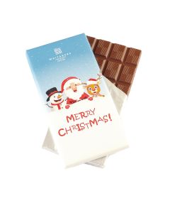 Whitakers - Fairtrade Merry Christmas Milk Chocolate Bar - 12 x 90g