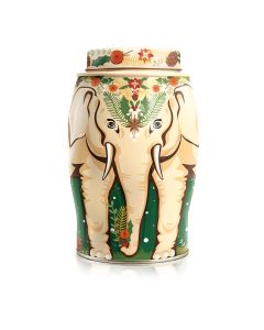 Williamson Tea - Winter Garland Elephant Caddy containing 40 Christmas Blend Teabags - 6 x 80g