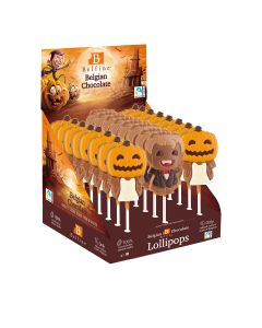 Belfine - Pumpkin Penny & Vampire Viggo Chocolate Lollipops - 24 x 25g