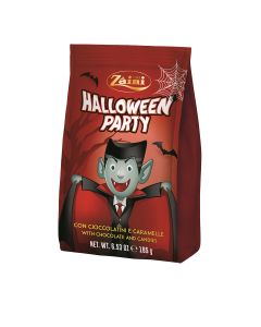 Zaini - Halloween Party Ghost & Dracula Boule d’Or Milk & Milk Chew Bags (Mixed Case) - 12 x 185g