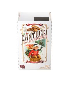 Gadeschi - Chocolate Cantucci Biscuits in Winter Scene Box - 18 x 100g