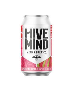 Hive Mind - Honey & Rhubarb Sparkling Mead 3.4% Abv - 12 x 330ml