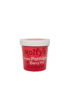 Wolfy's - Creamy Porridge with Mixed Berry Jam - 6 x 100g