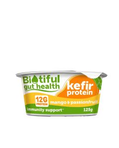 Biotiful Gut Health - Kefir Protein Mango Compote - 6 x 125g (Min 12 DSL)