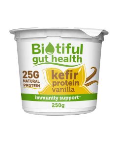 Biotiful Gut Health - Kefir Protein Vanilla - 6 x 250g (Min 14 DSL)