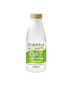 Biotiful Gut Health - Plant Based Oat Kefir Vanilla - 6 x 500ml (Min 14 DSL)