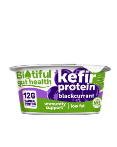 Biotiful Gut Health - Kefir Protein Blackcurrant Compote - 6 x 125g (Min 14 DSL)