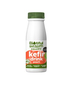 Biotiful Gut Health - Organic Kefir Peach - 6 x 250ml (Min 14 DSL)