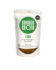 Borough Broth  - Grass Fed Organic Lamb Bone Broth  - 10 x 324g (Min 40 DSL)